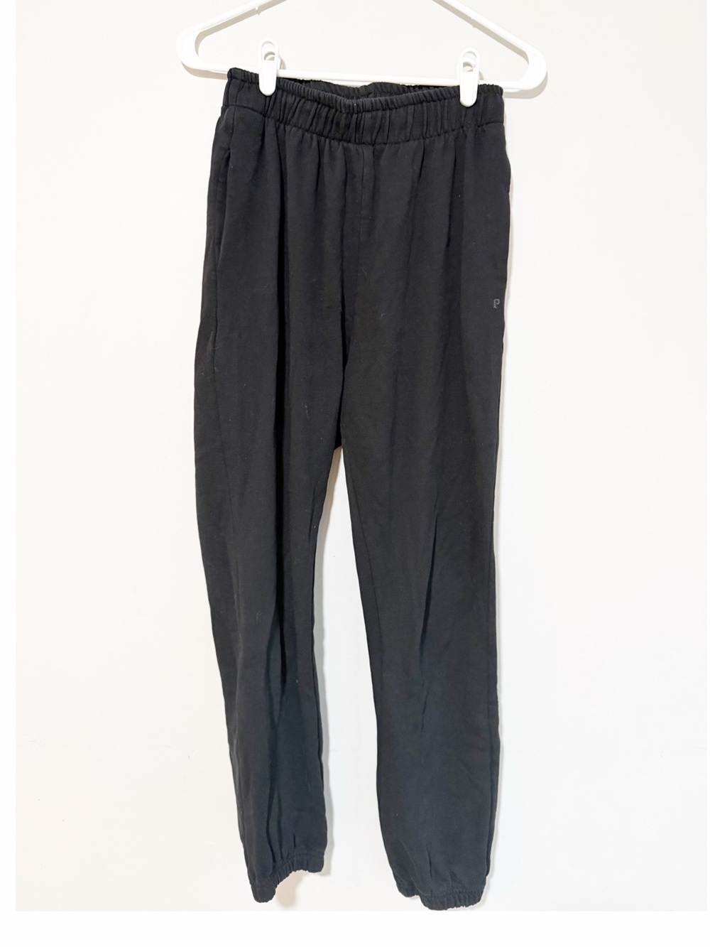 Pact organic cotton jogger sweatpants black size extra small